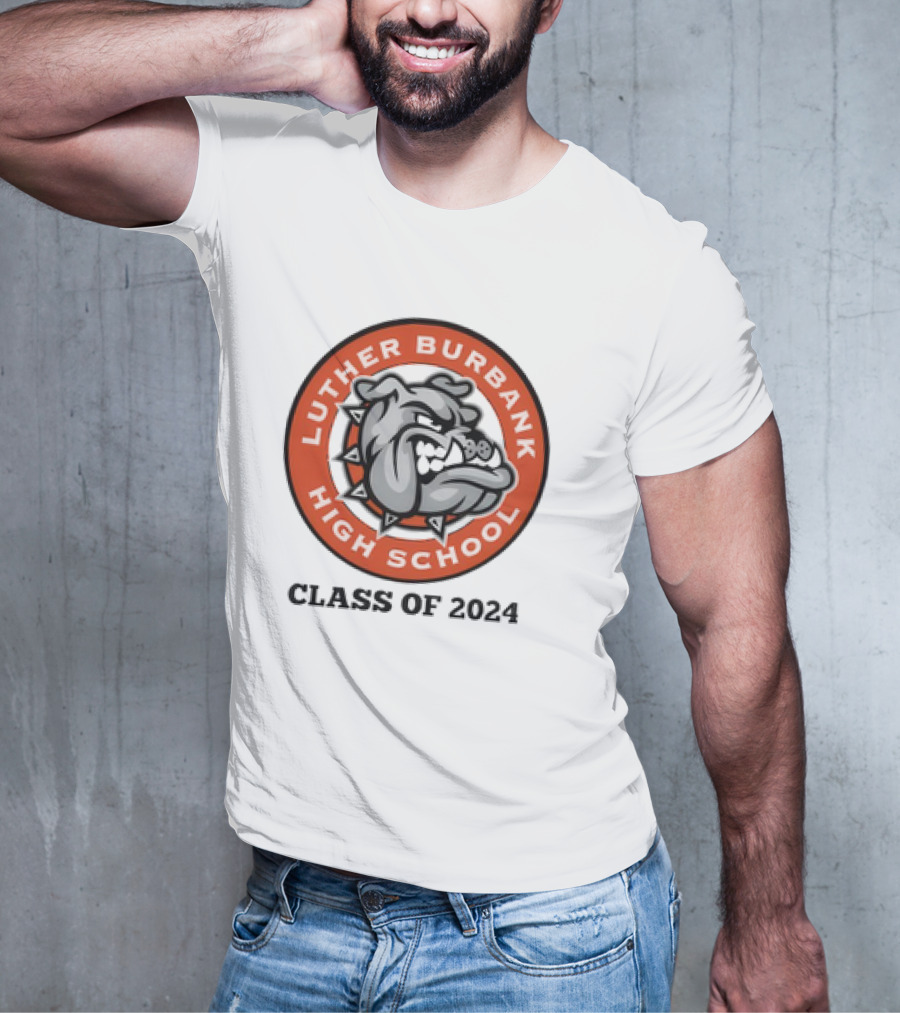 Luther Burbank High School Bulldog Emblem Class Of T-Shirt
