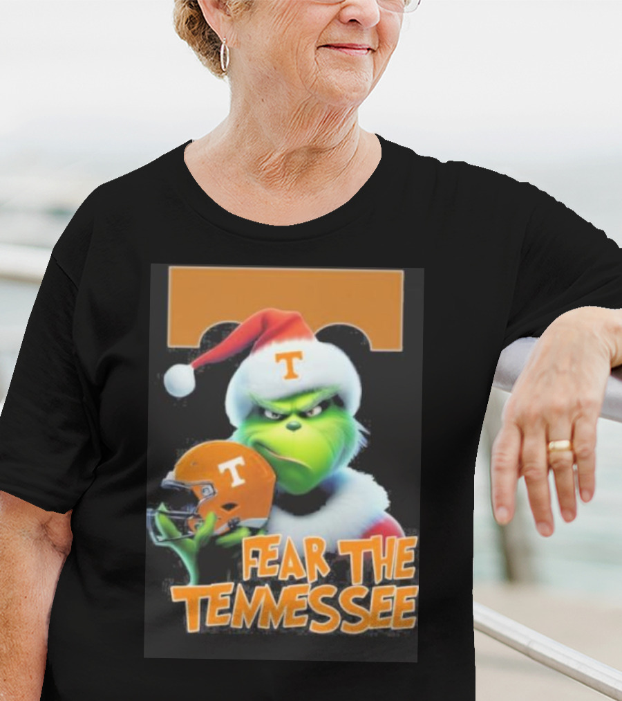 Grinch Fear The Tennessee Volunteers Christmas T-Shirt