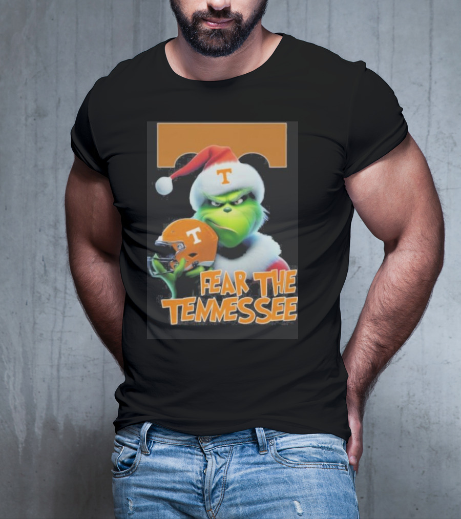 Grinch Fear The Tennessee Volunteers Christmas T-Shirt