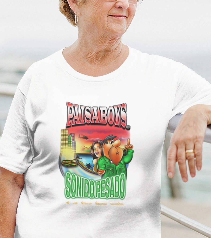 PAISABOYS SONIDO PESADO Al Mal Tiempo Buenas Cumbias T-Shirt