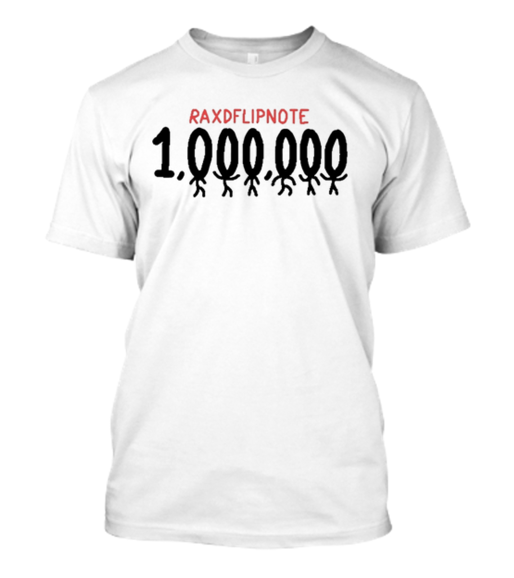 Raxdflipnote 1,000,000 Stick Figure T-Shirt