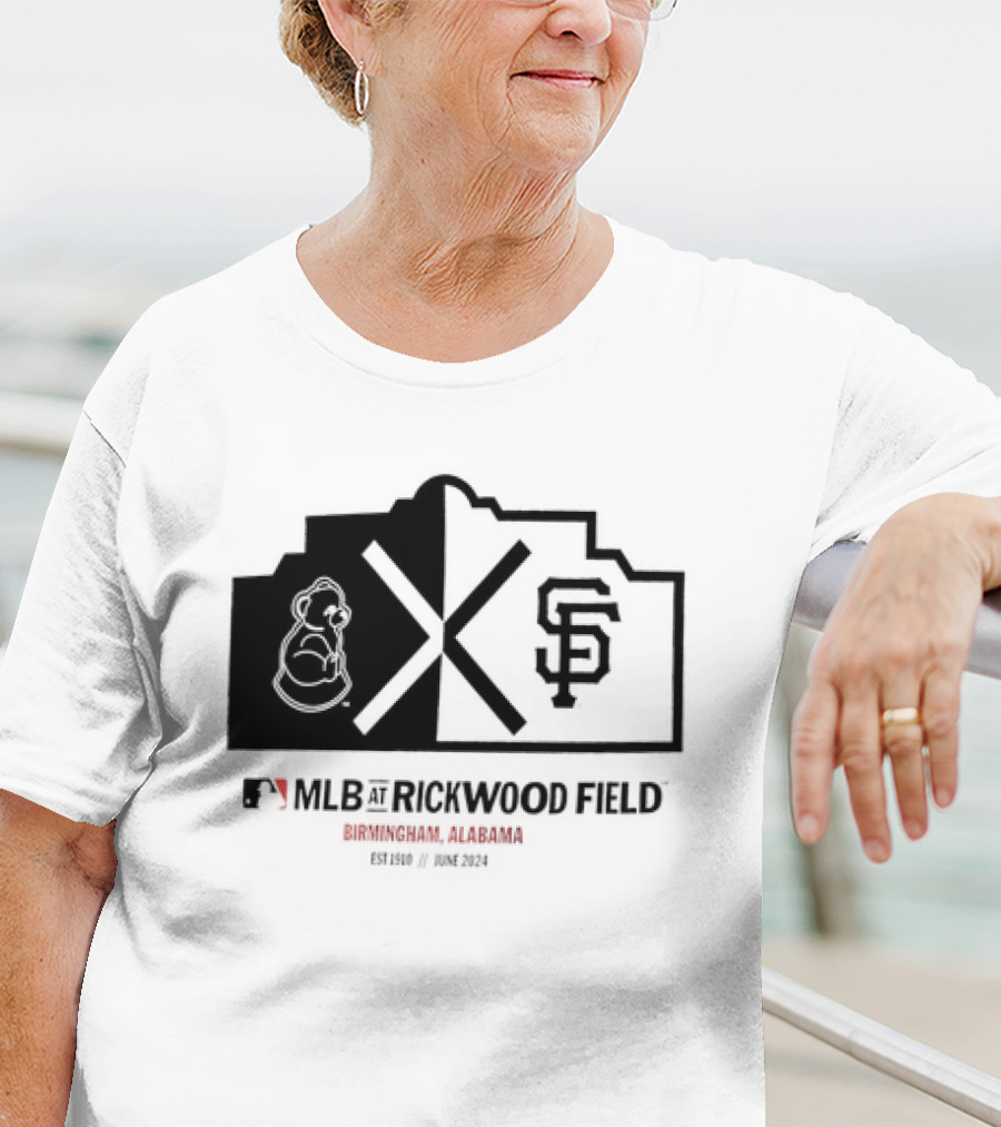 San Francisco Giants MLB Rickwood Field Birmingham Alabama June T-Shirt