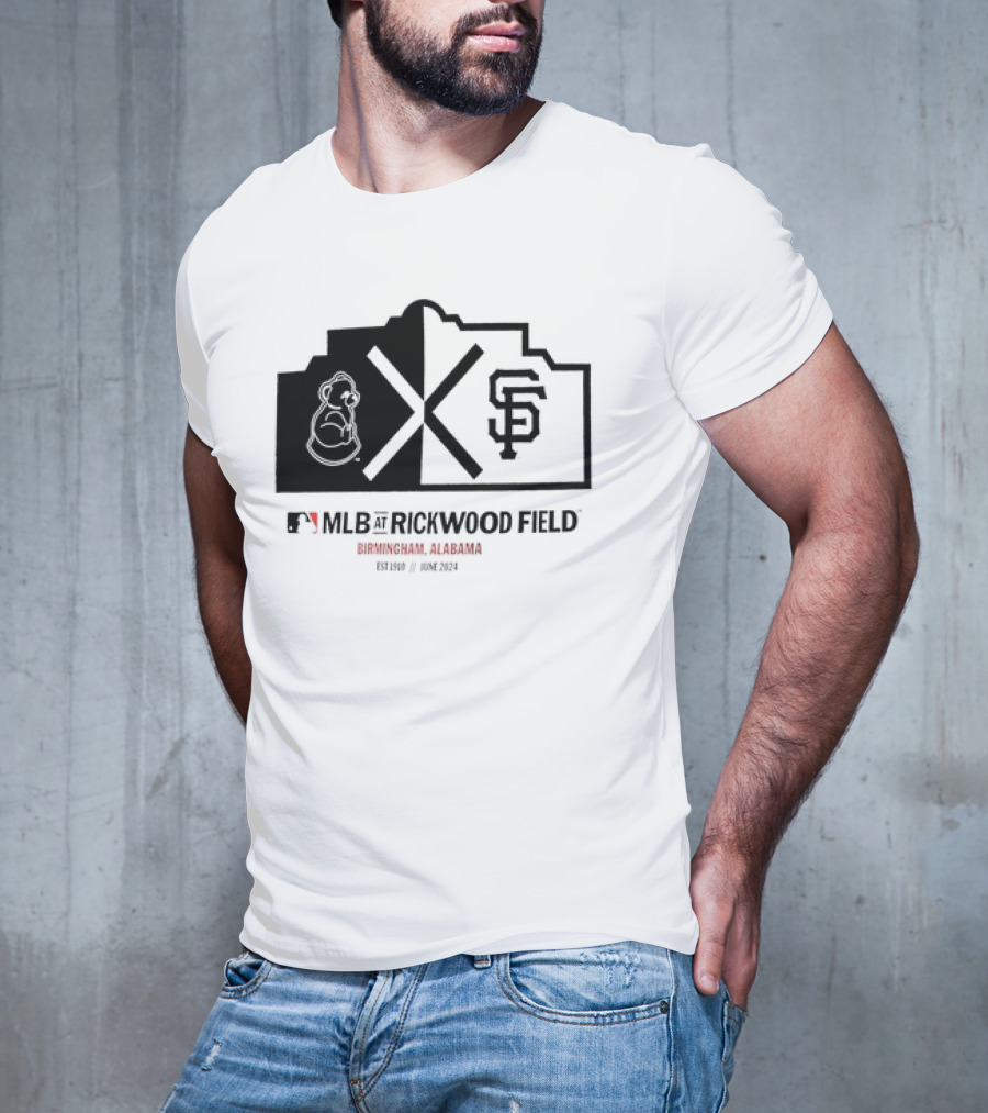 San Francisco Giants MLB Rickwood Field Birmingham Alabama June T-Shirt