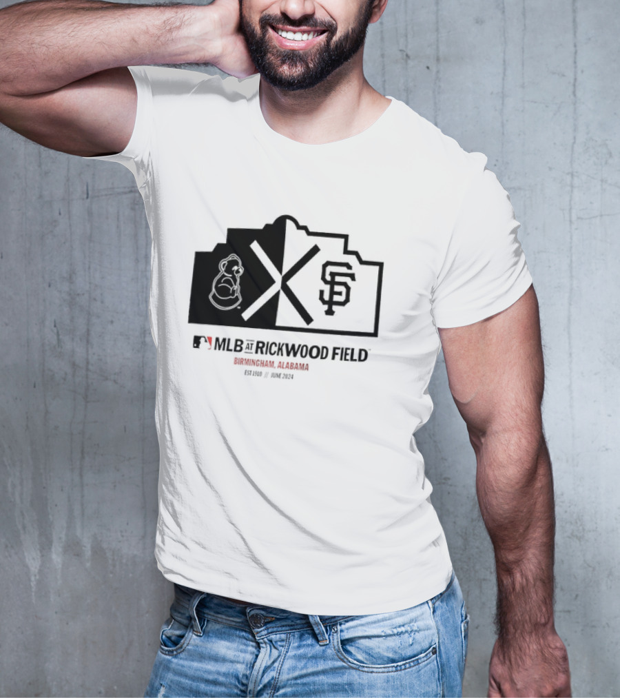 San Francisco Giants MLB Rickwood Field Birmingham Alabama June T-Shirt