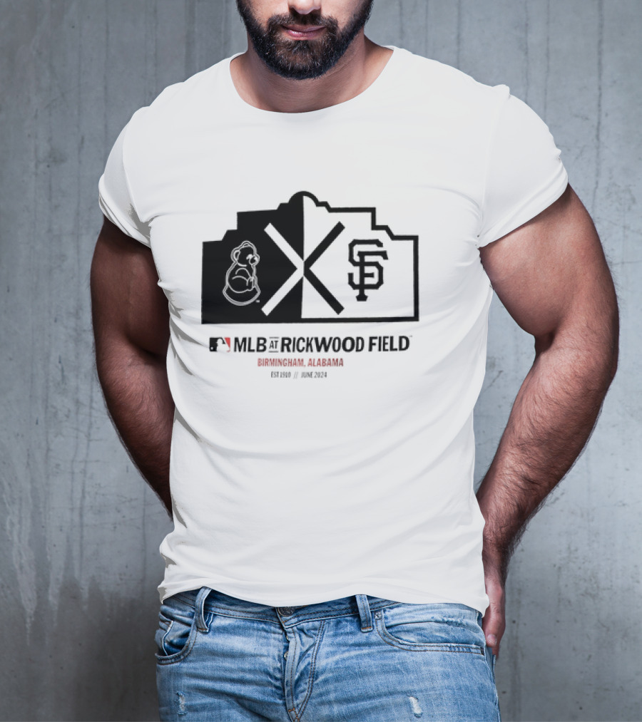 San Francisco Giants MLB Rickwood Field Birmingham Alabama June T-Shirt