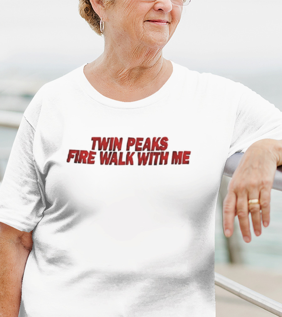 Twin Peaks Fire Walk With Me Text Red T-Shirt
