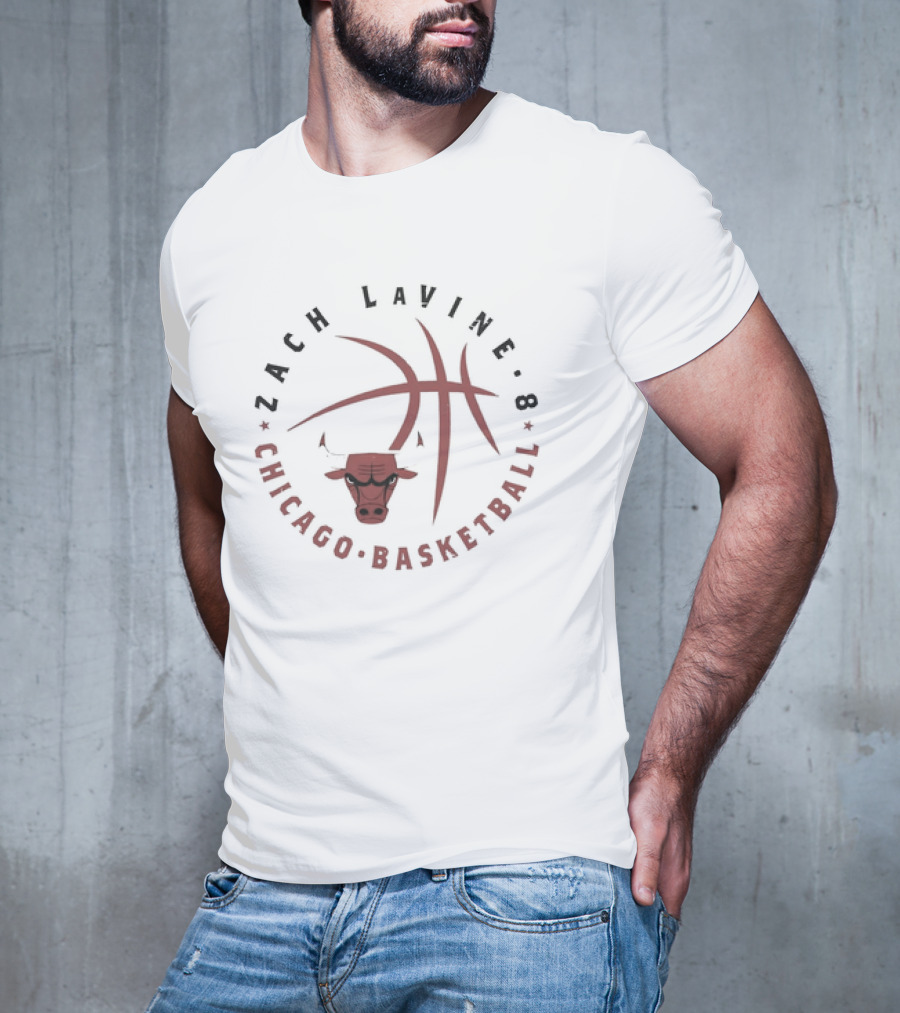 Zach LaVine 8 Chicago Basketball Bulls T-Shirt