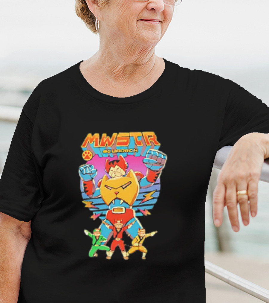 MWSTR Squadron Meowster Power Cat Team T-Shirt