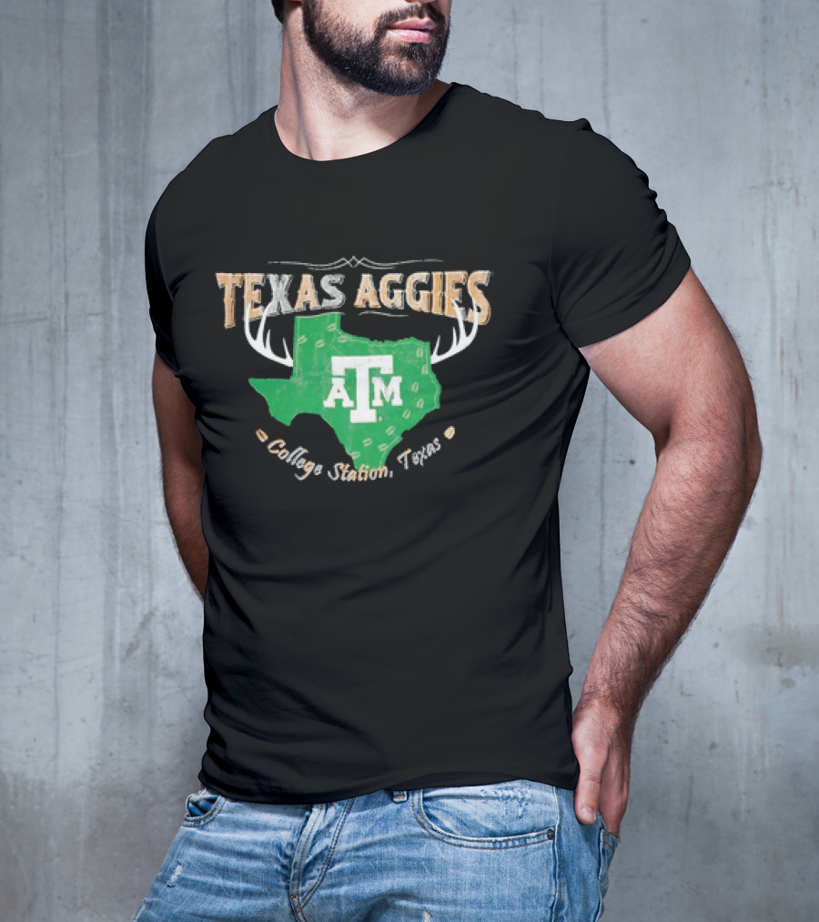 Texas Aggies A&M College Station Texas Deer Season T-Shirt