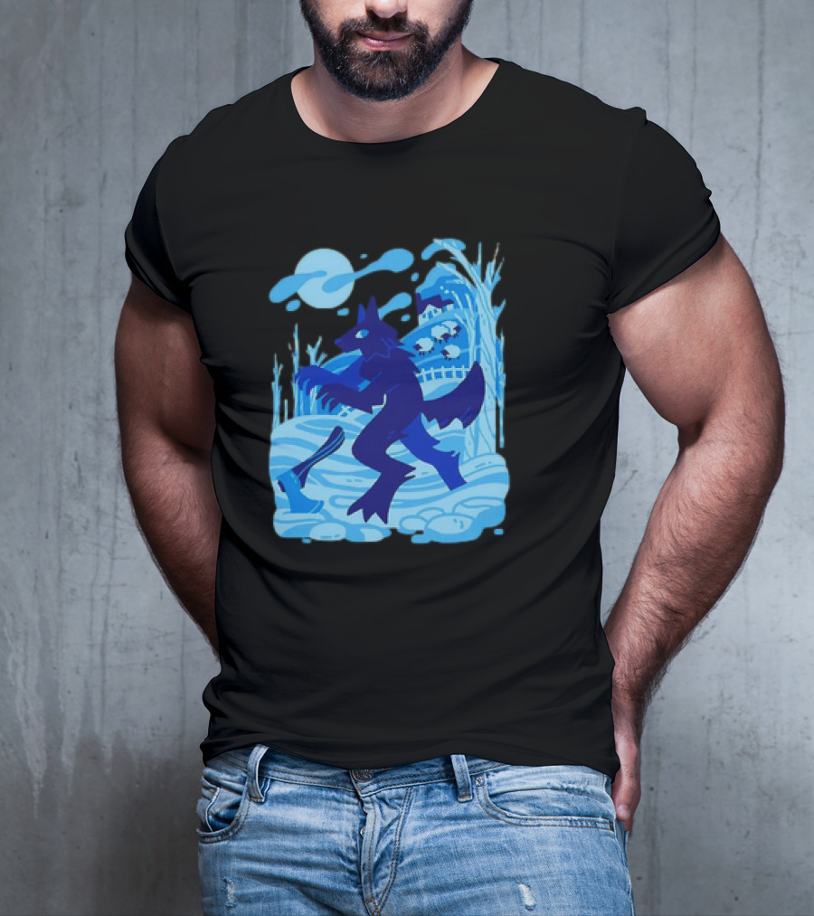 Werewolf Under The Winter Moon T-Shirt