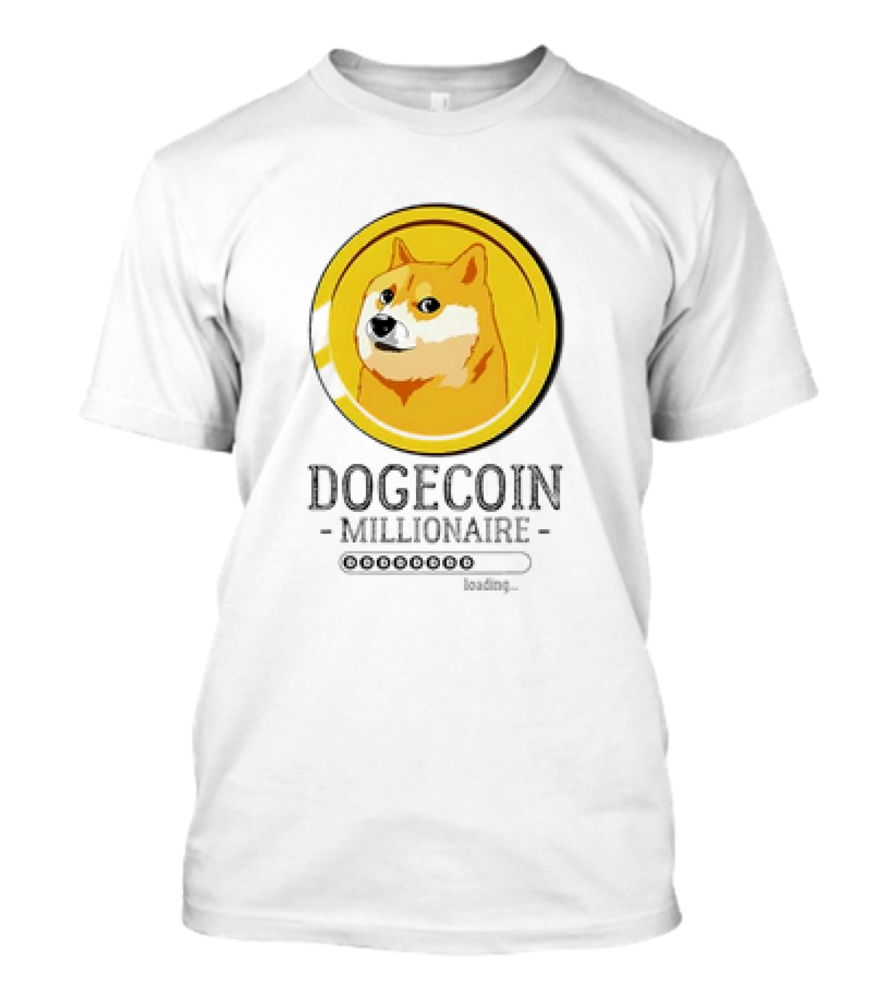 Dogecoin Millionaire Loading Hodl Doge Coin Crypto Meme T-Shirt