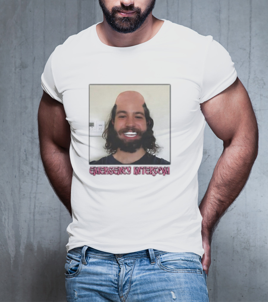 Emergency Intercom Drew’s Veneers Meme Parody Face Image T-Shirt