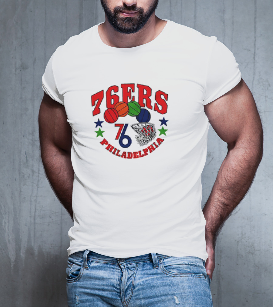 Philadelphia 76ERS 76 Basketball Stars City Edition T-Shirt
