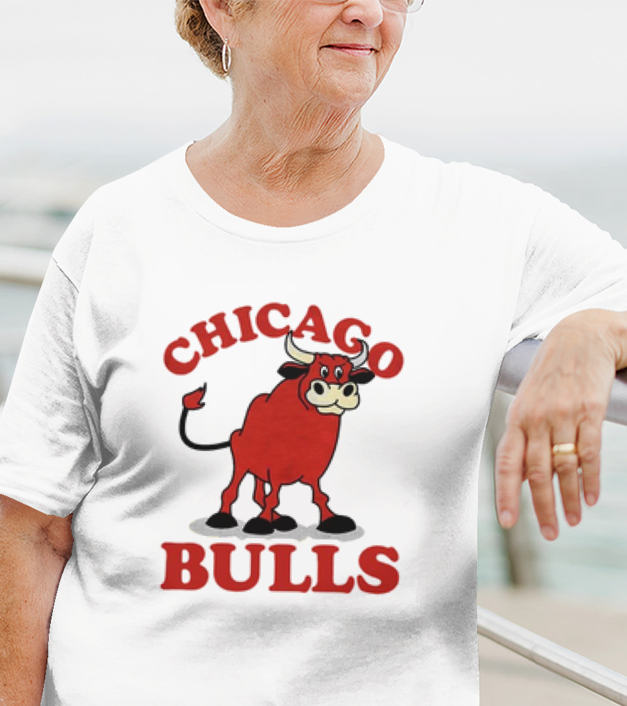 Retro Vintage Chicago Bulls Classic Iconic Bull Image T-Shirt