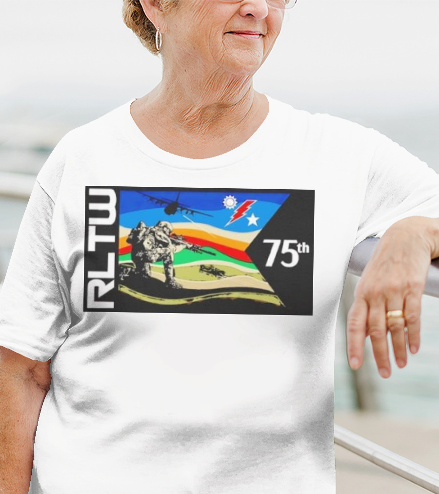 RLTW RGR Violence Guidon 75th Airborne Soldier Tactical Ops T-Shirt