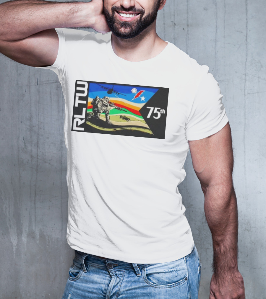 RLTW RGR Violence Guidon 75th Airborne Soldier Tactical Ops T-Shirt