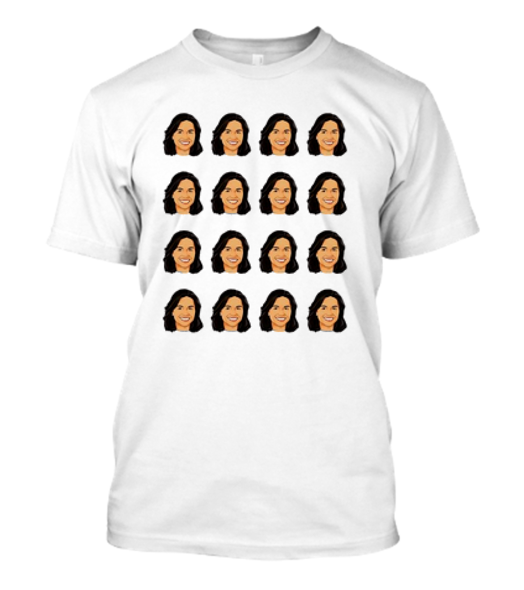 Tulsi Gabbard 16 Identical Smiling Faces T-Shirt