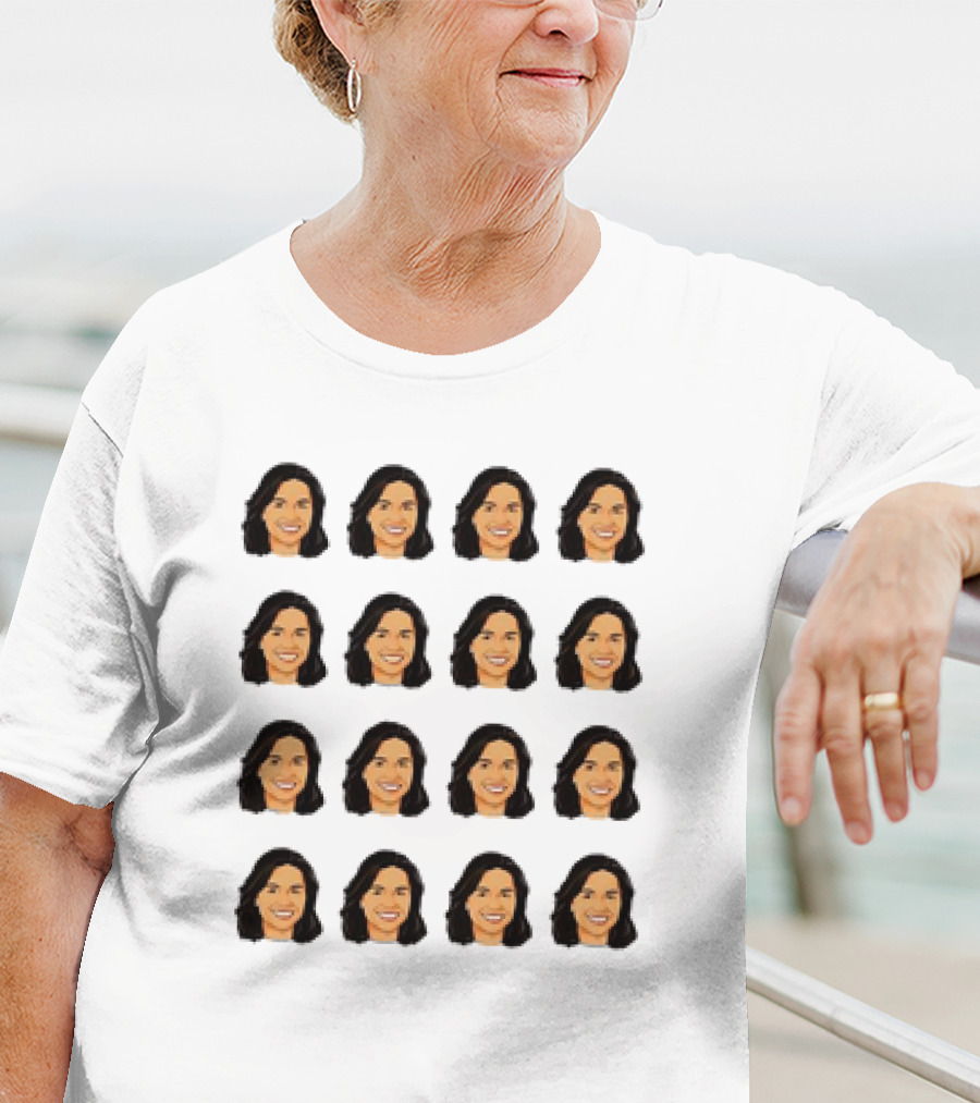 Tulsi Gabbard 16 Identical Smiling Faces T-Shirt