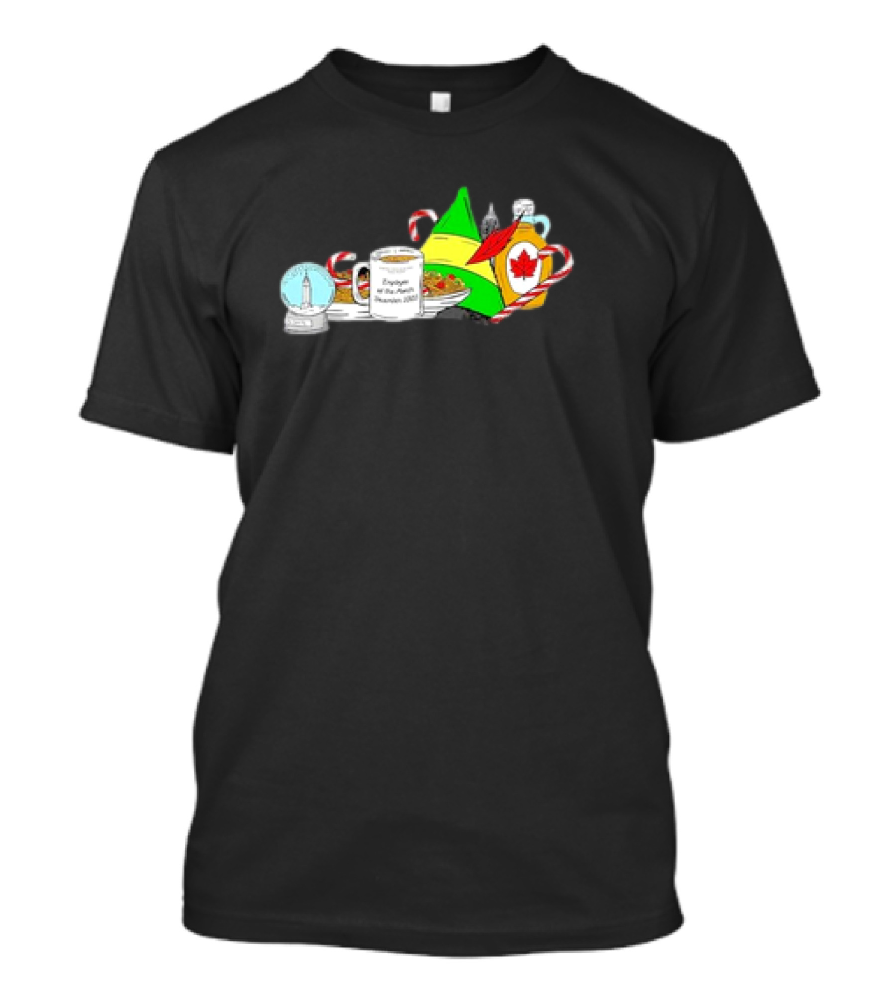 Elf-Tucky Kentucky Christmas Engulfed In Maple Syrup And Candy Canes T-Shirt