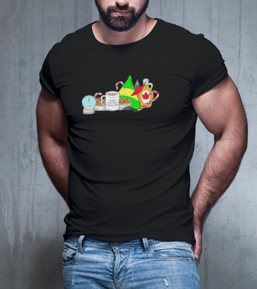 Elf-Tucky Kentucky Christmas Engulfed In Maple Syrup And Candy Canes T-Shirt