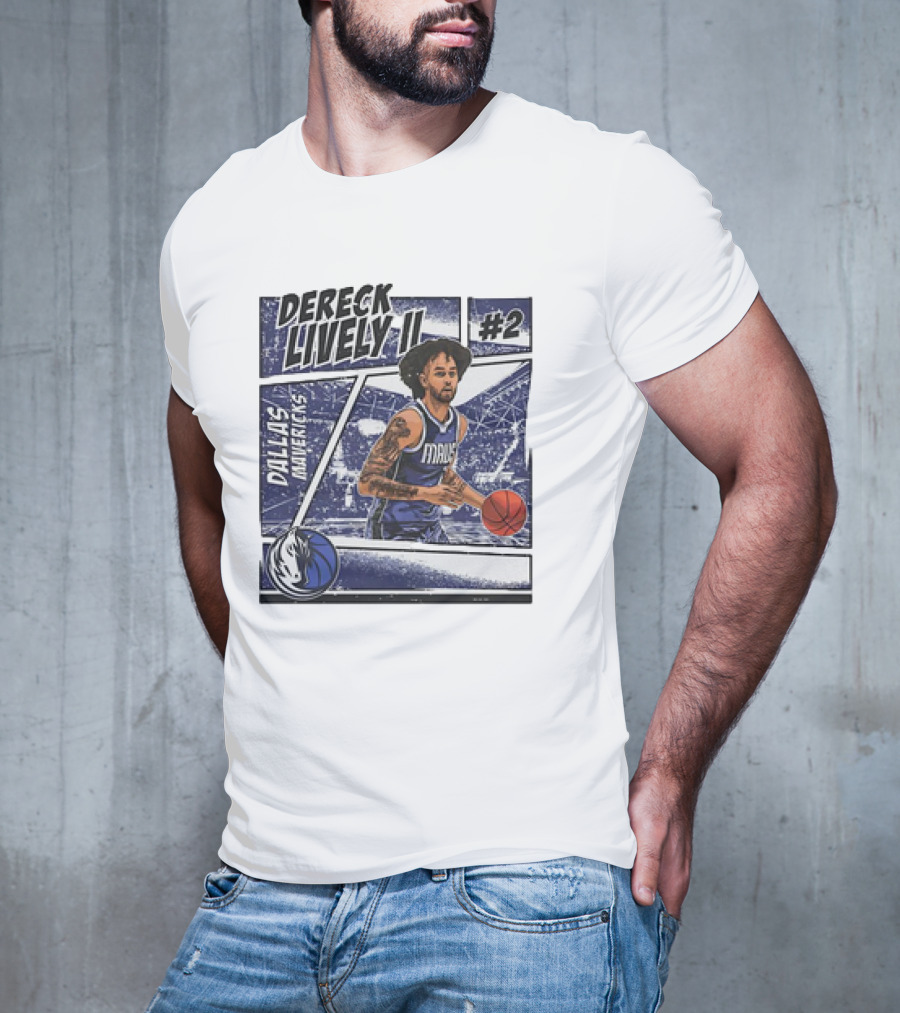 Dereck Lively II Dallas Mavericks #2 Comic T-Shirt