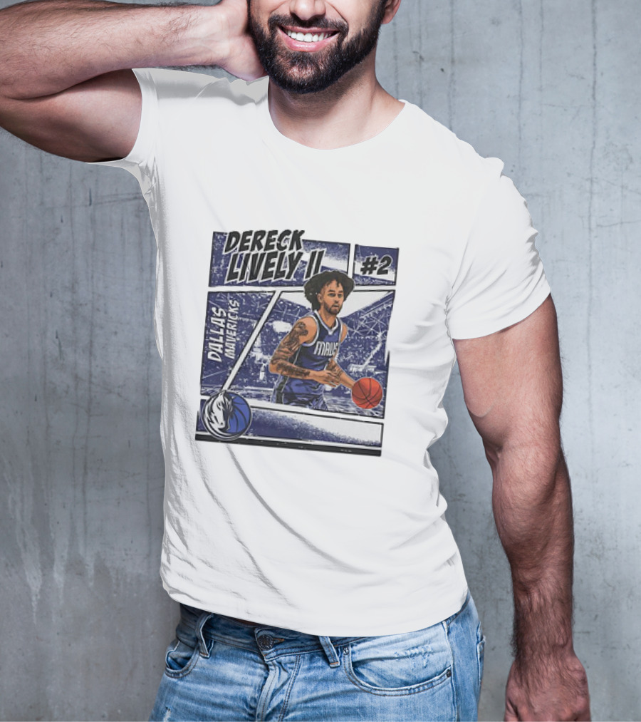Dereck Lively II Dallas Mavericks #2 Comic T-Shirt