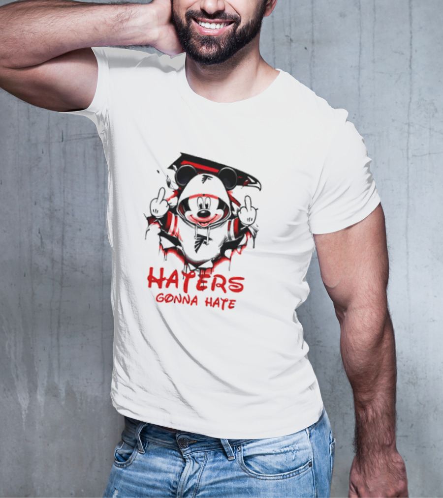 Atlanta Falcons Mickey Mouse Haters Gonna Hate T-Shirt