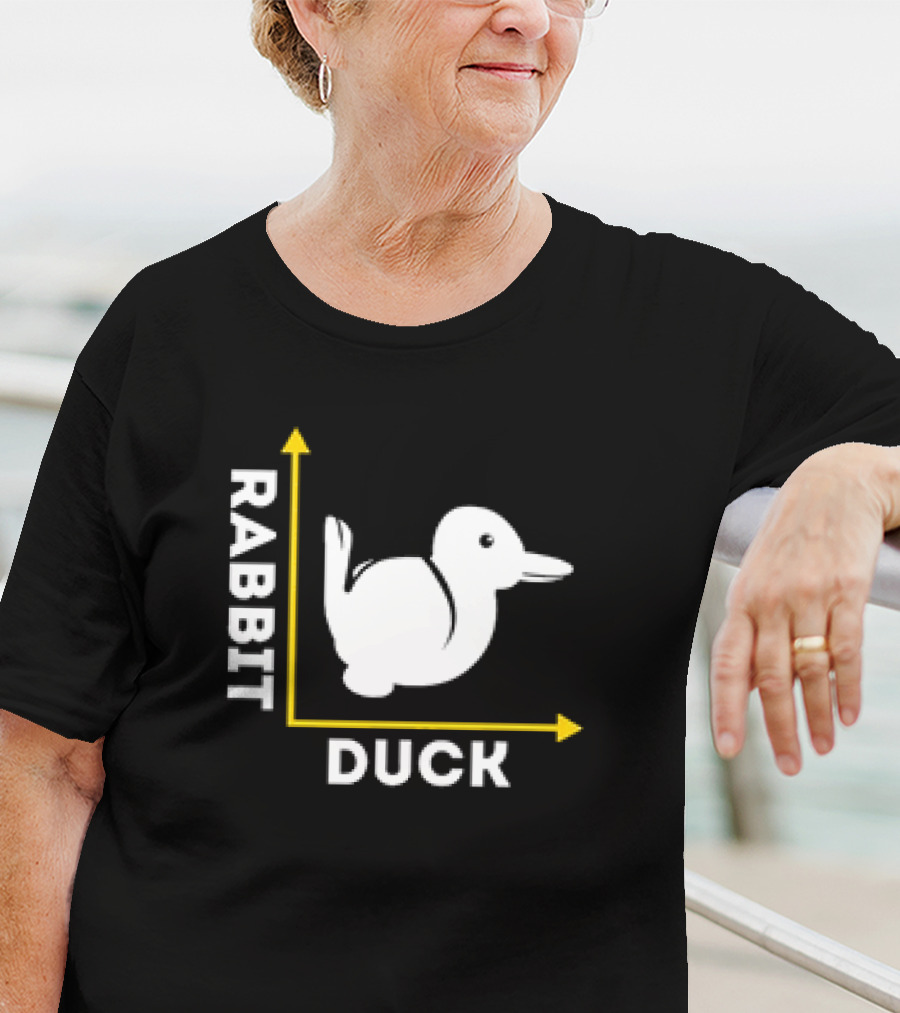 Rabbit Duck Optical Illusion Chart T-Shirt