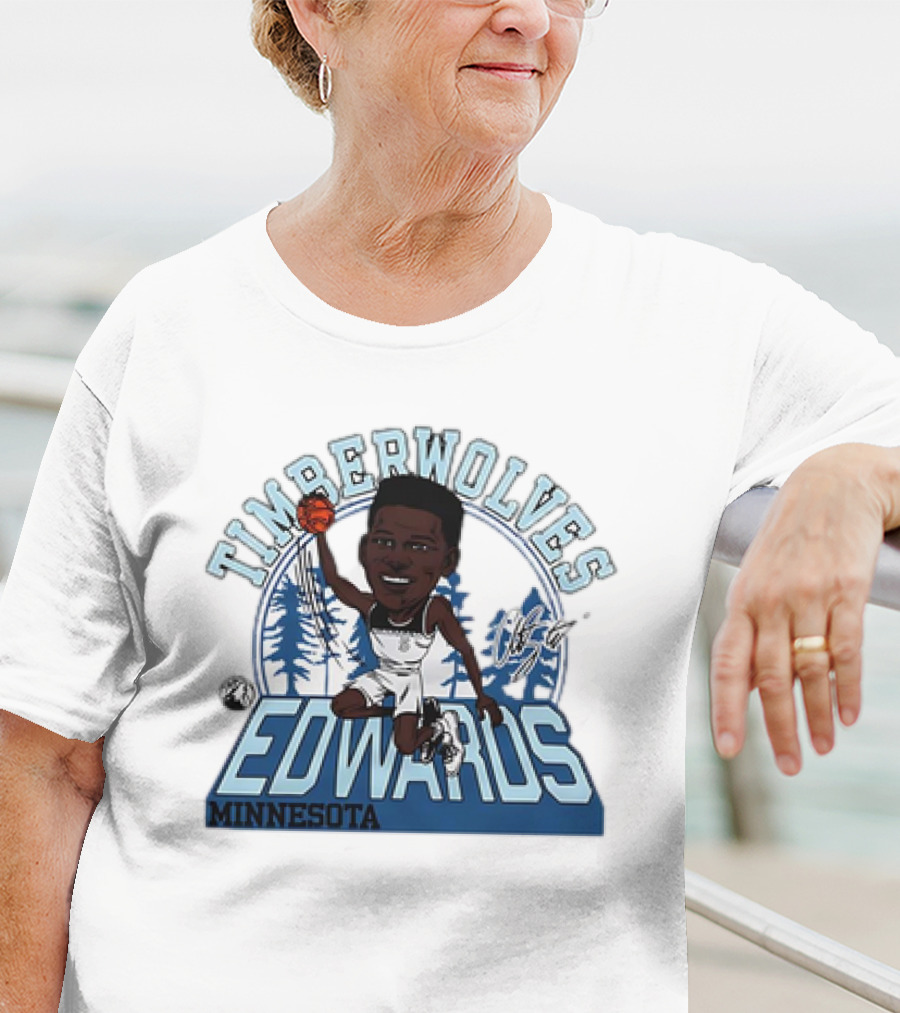 TIMBERWOLVES EDWARDS MINNESOTA T-Shirt