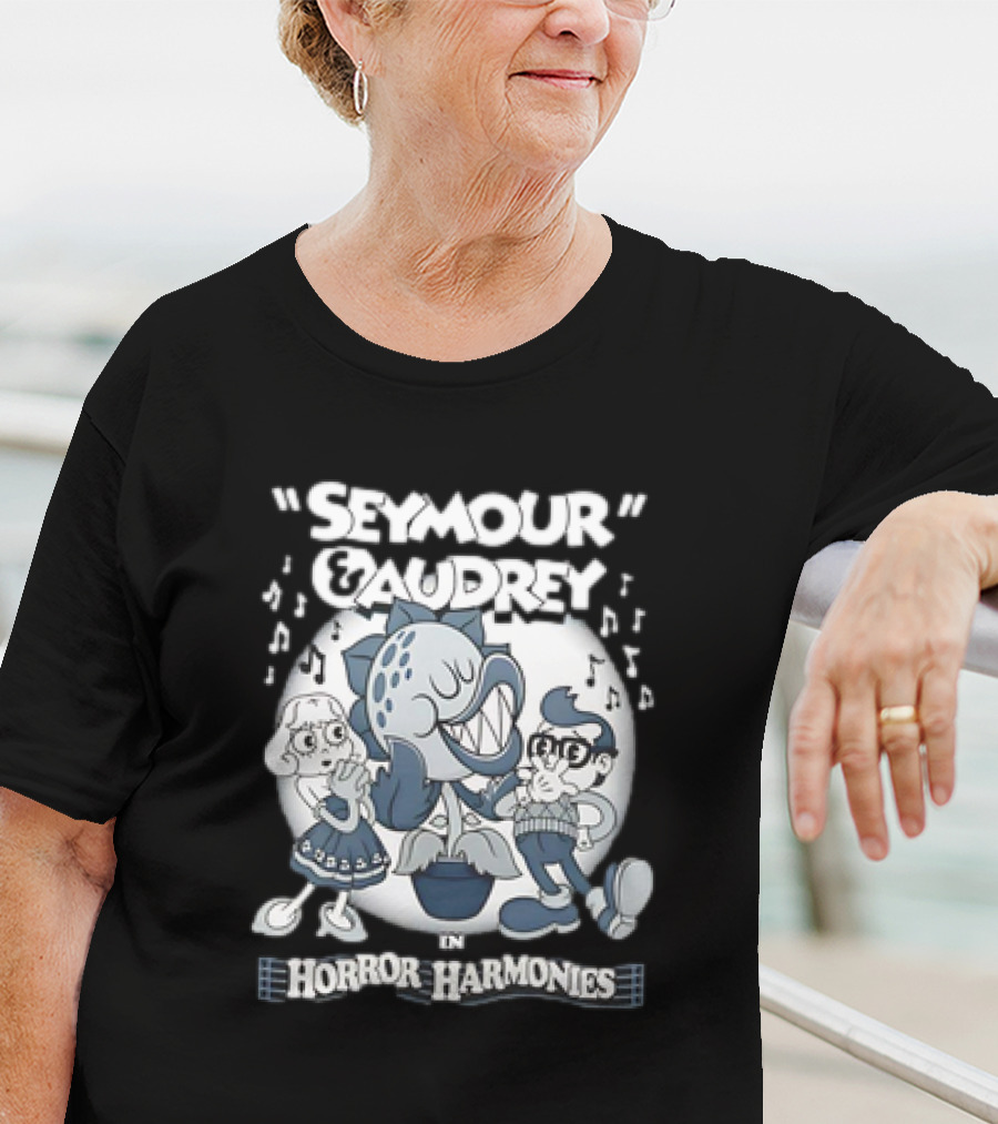Seymour And Audrey In Horror Harmonies Little Shop Of Horrors X Merrie Melodies T-Shirt