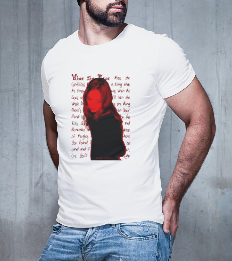 Fiona Apple When The Pawn Full Excerpt Bold Text Red T-Shirt
