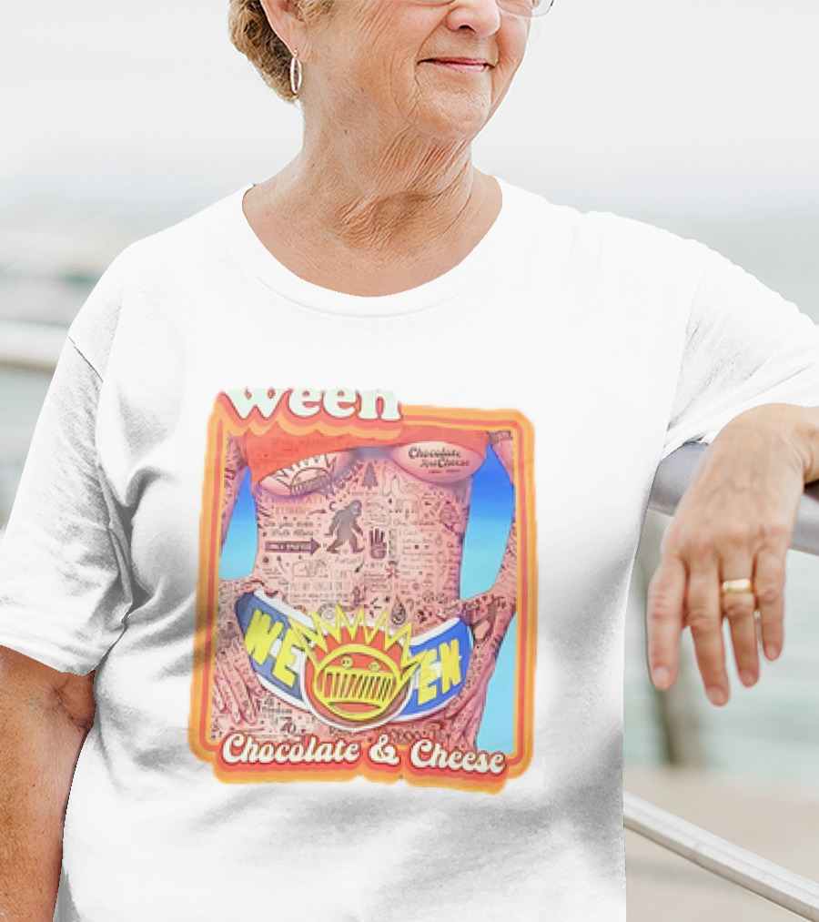 Ween Chocolate And Cheese Album Cover Art Vintage Comic T-Shirt