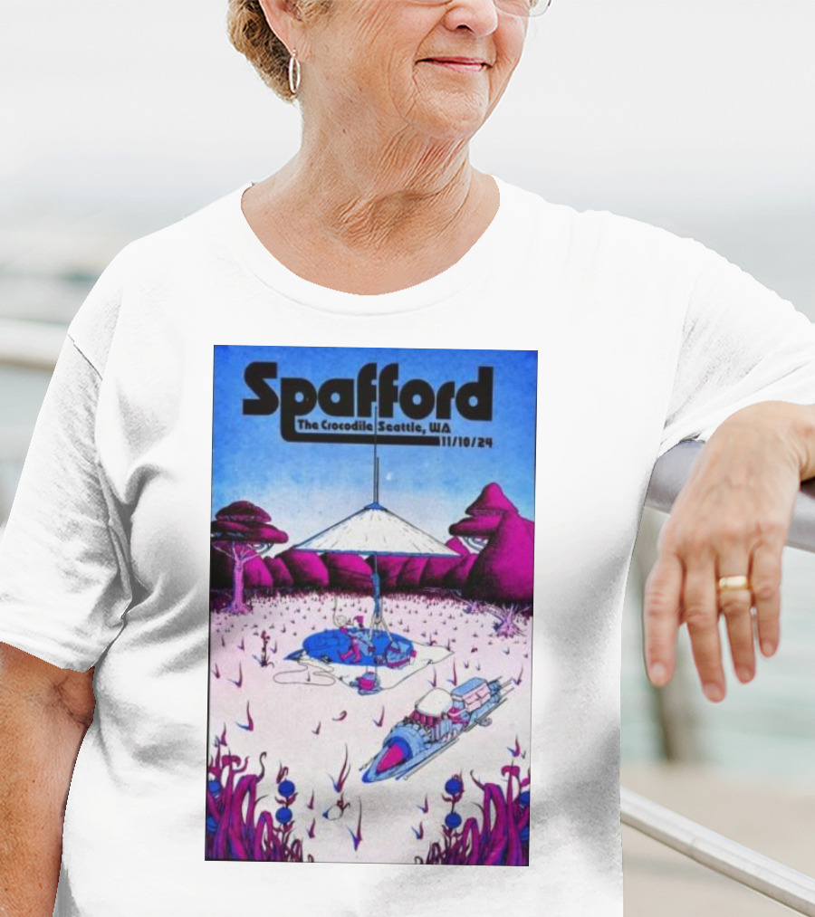 Spafford Live At The Crocodile Seattle 11/10/24 Vintage Sci-Fi Scene T-Shirt