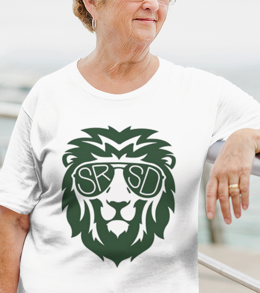 SRSD St. Rita Lion Mascot In Sunglasses T-Shirt