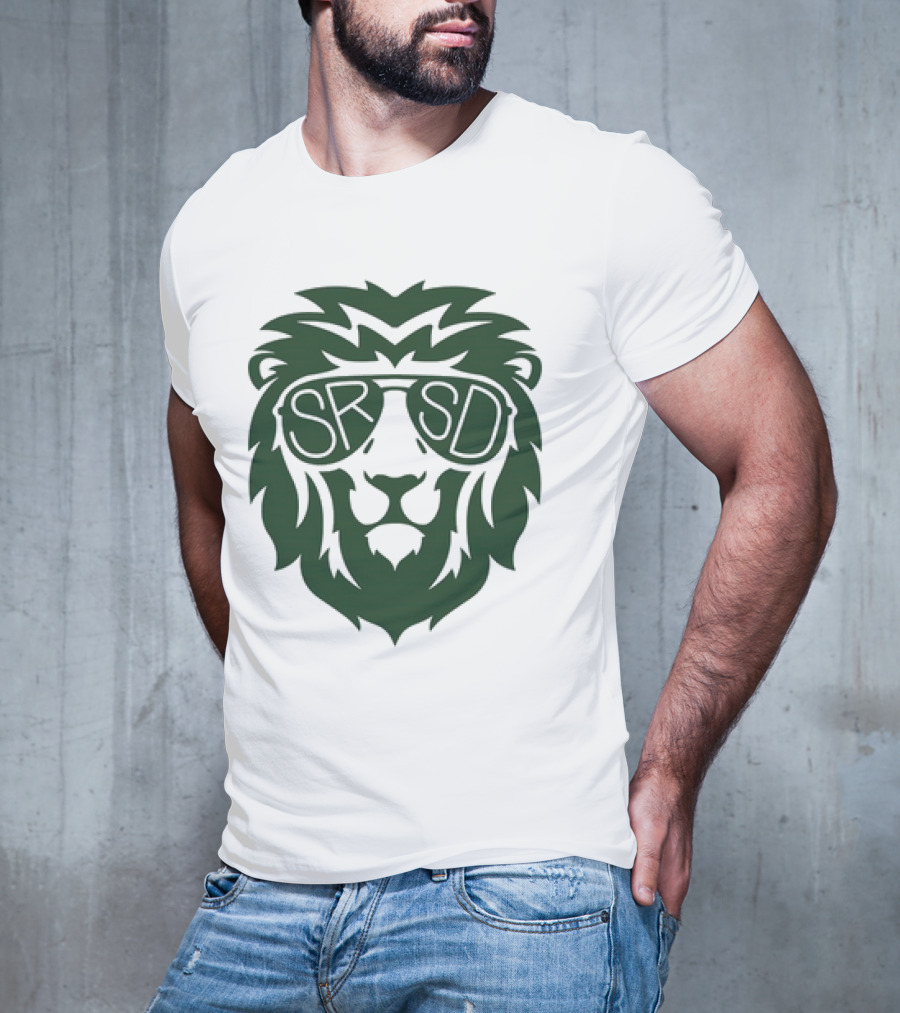 SRSD St. Rita Lion Mascot In Sunglasses T-Shirt