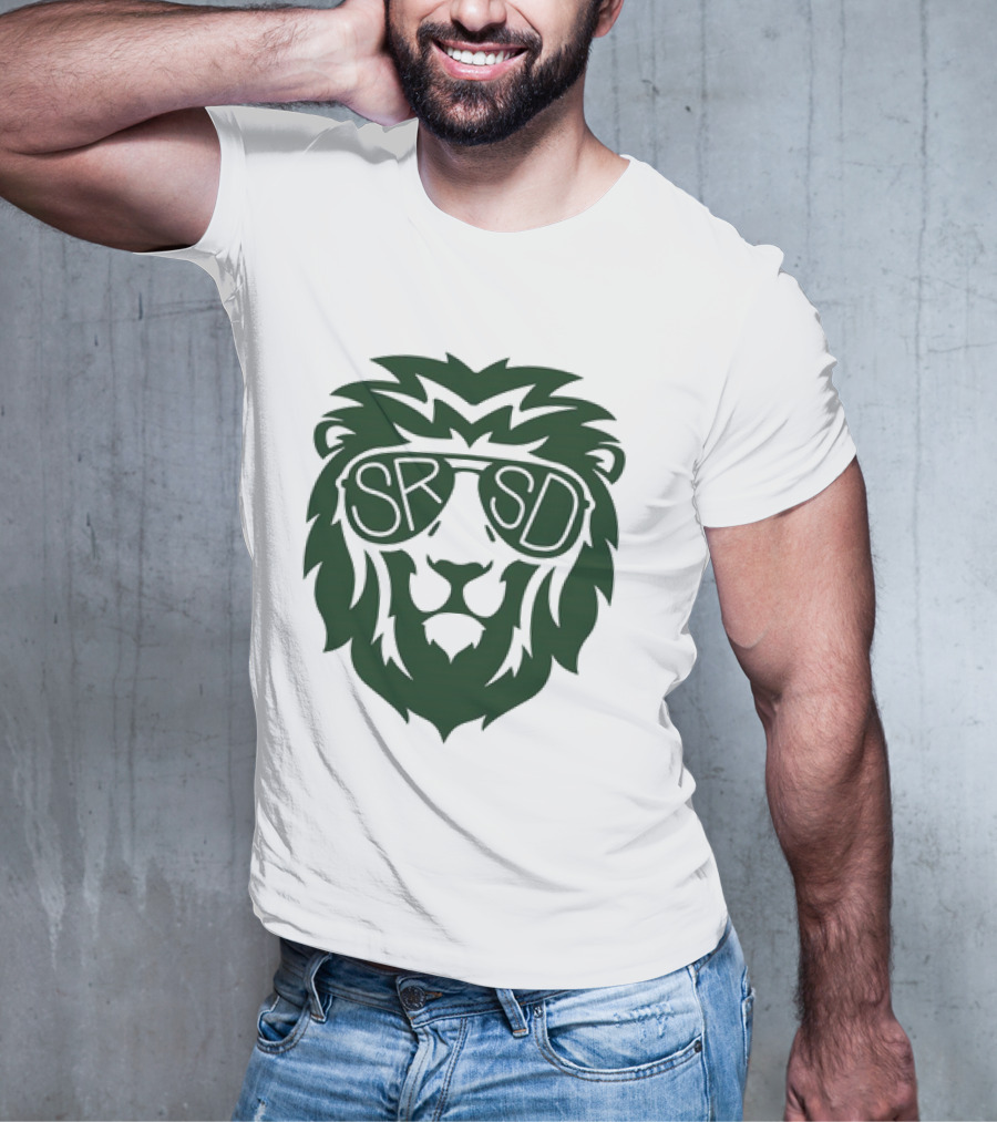 SRSD St. Rita Lion Mascot In Sunglasses T-Shirt