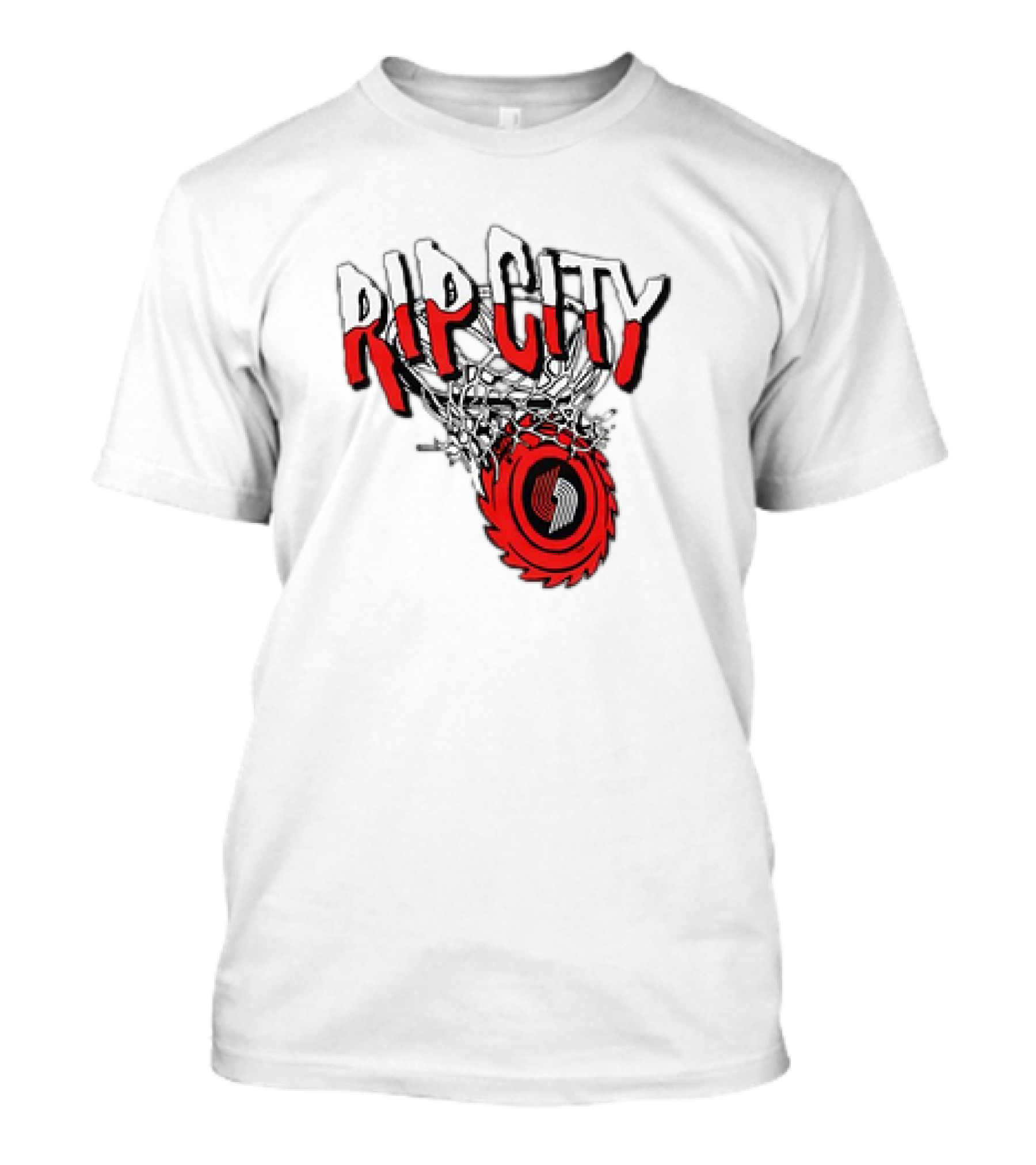 Rip City Portland Trail Blazers Basketball Netball T-Shirt