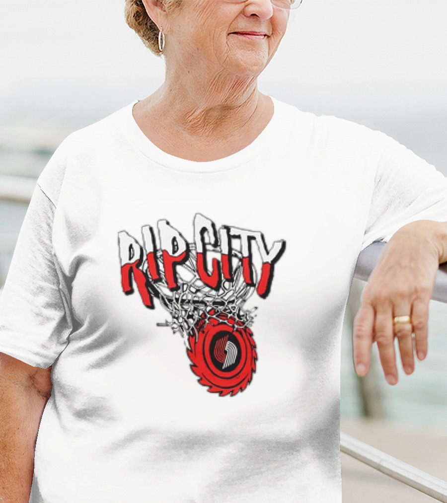Rip City Portland Trail Blazers Basketball Netball T-Shirt