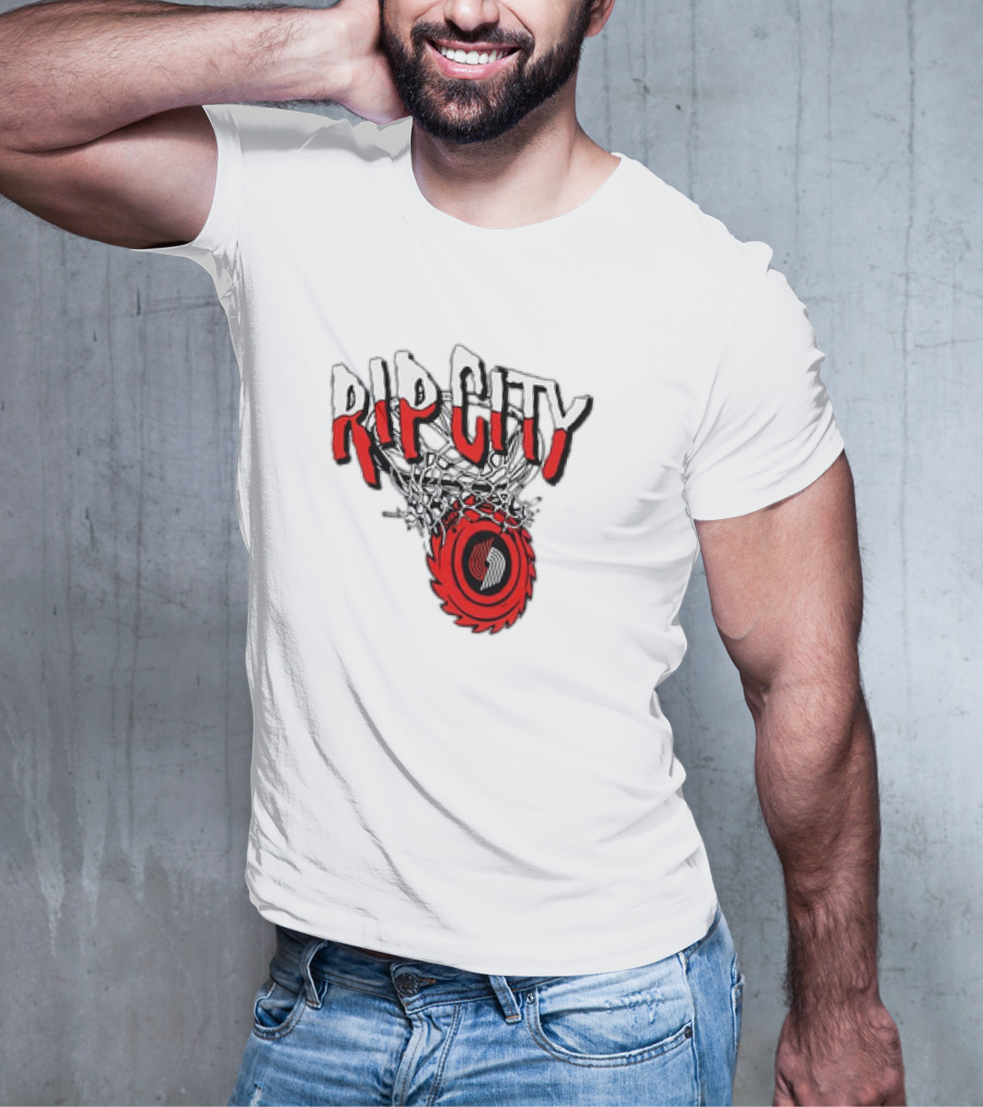 Rip City Portland Trail Blazers Basketball Netball T-Shirt