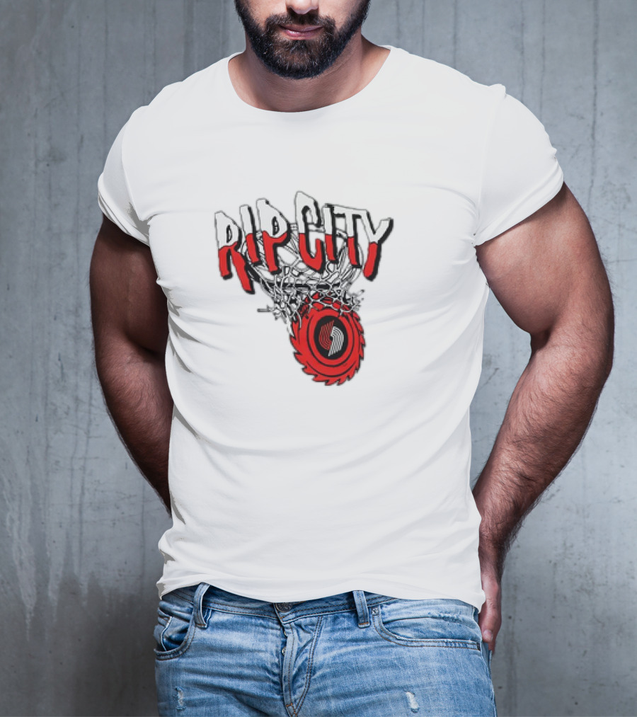 Rip City Portland Trail Blazers Basketball Netball T-Shirt