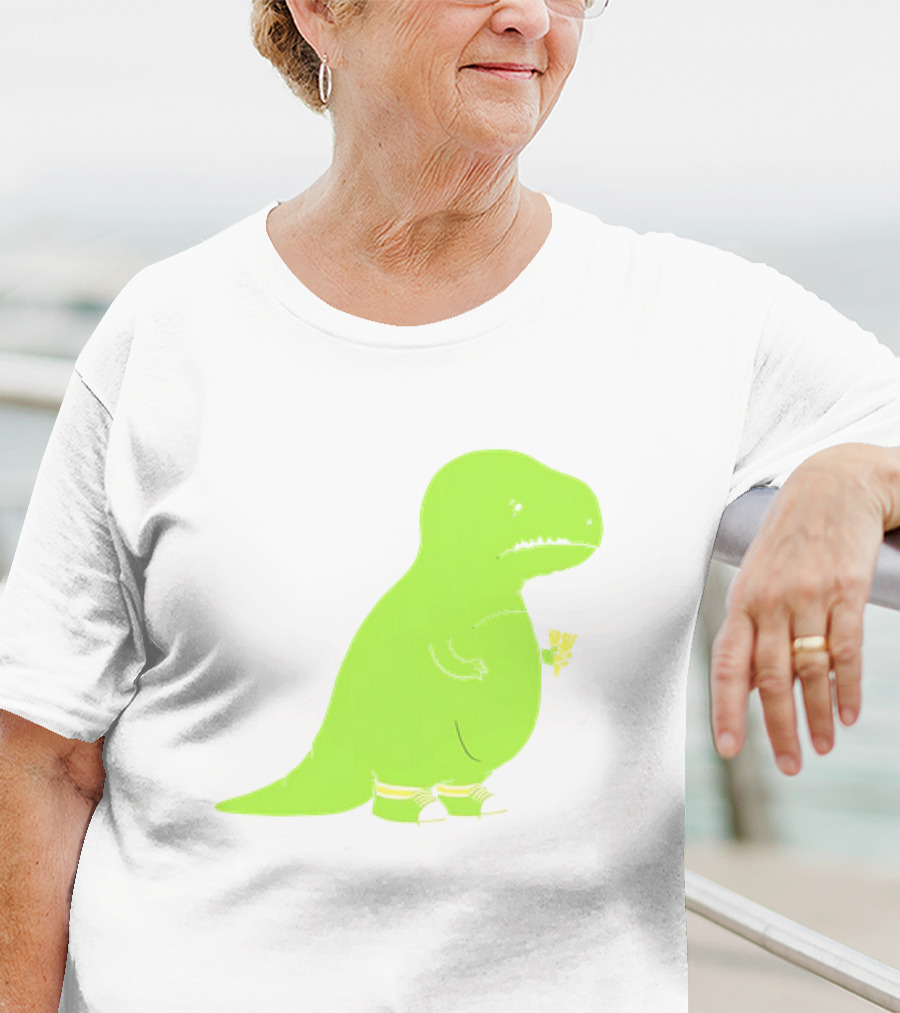 T-rex Struggles With An Ice Cream Cone Darn Silly Dinosaur Problem T-Shirt