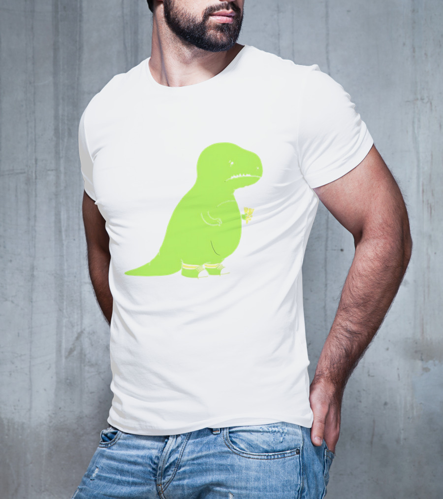 T-rex Struggles With An Ice Cream Cone Darn Silly Dinosaur Problem T-Shirt