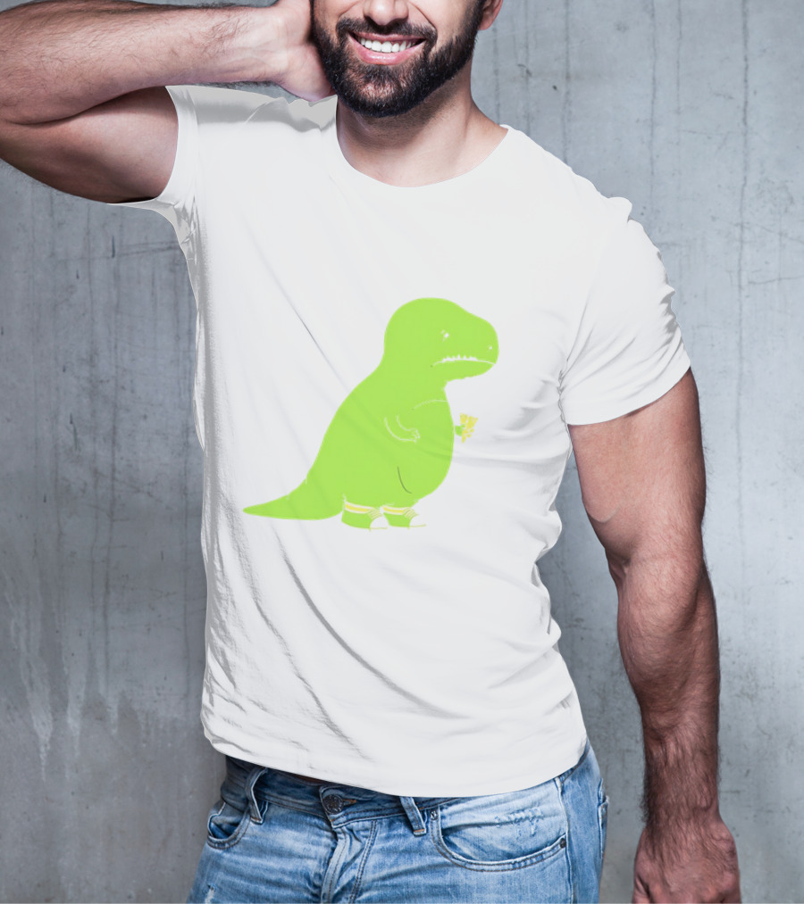T-rex Struggles With An Ice Cream Cone Darn Silly Dinosaur Problem T-Shirt