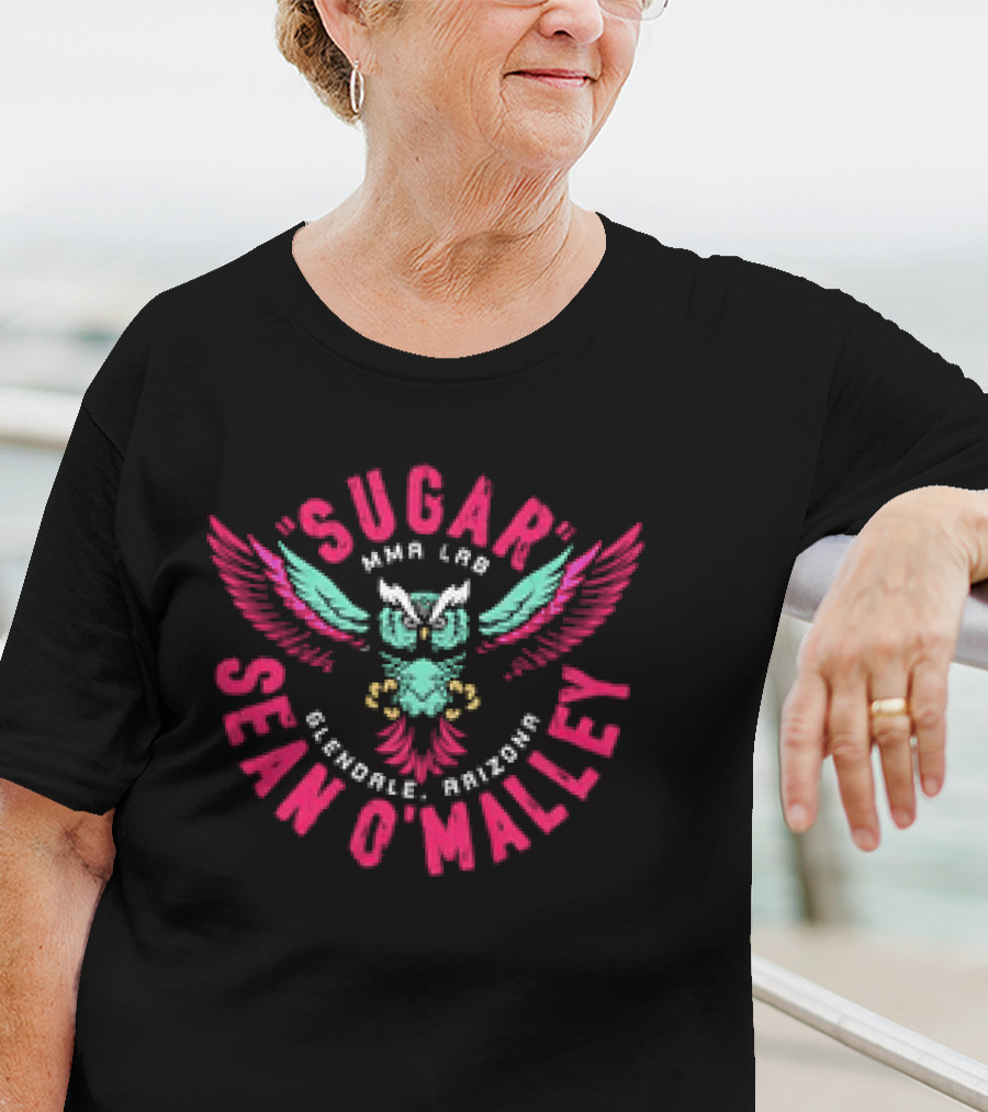 Sugar Sean O'Malley MMA Lab Glendale Arizona Owl Retro T-Shirt