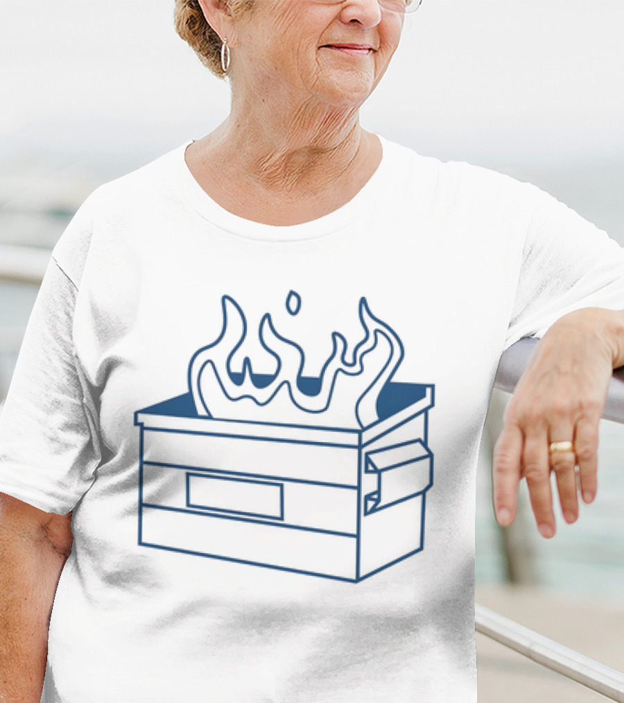Burn It All Down Dumpster Fire T-Shirt