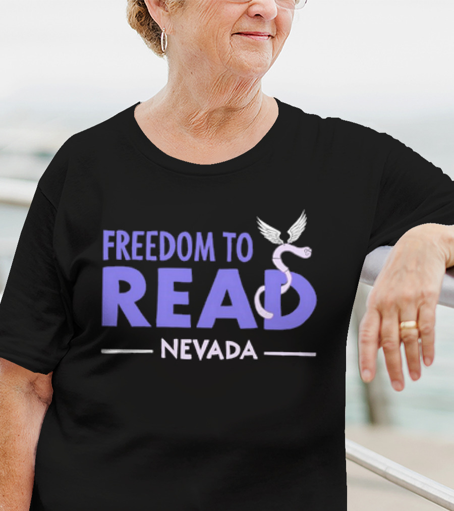 Freedom To Read Nevada Serpent With Wings T-Shirt