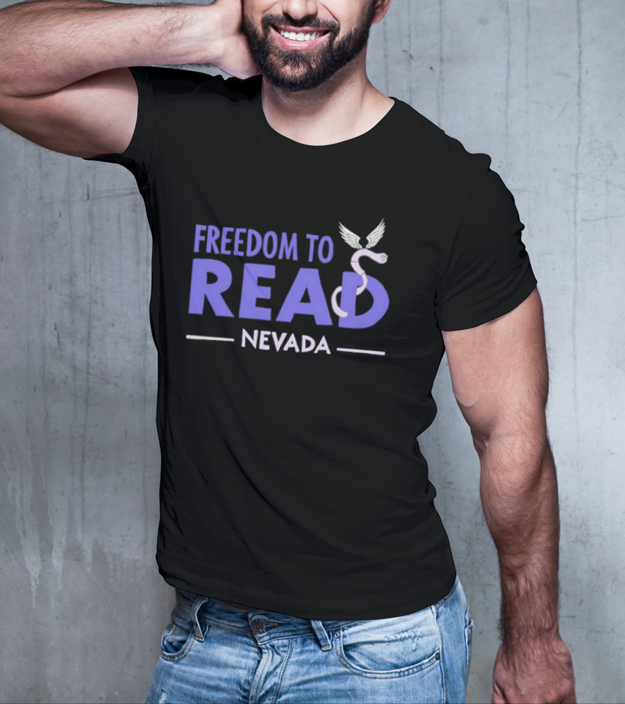 Freedom To Read Nevada Serpent With Wings T-Shirt