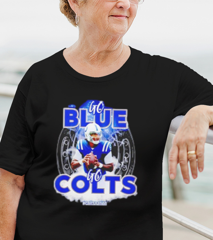 Anthony Richardson Indianapolis Colts NFL Go Blue Go Colts Football Fan T-Shirt