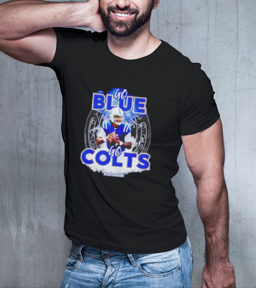 Anthony Richardson Indianapolis Colts NFL Go Blue Go Colts Football Fan T-Shirt