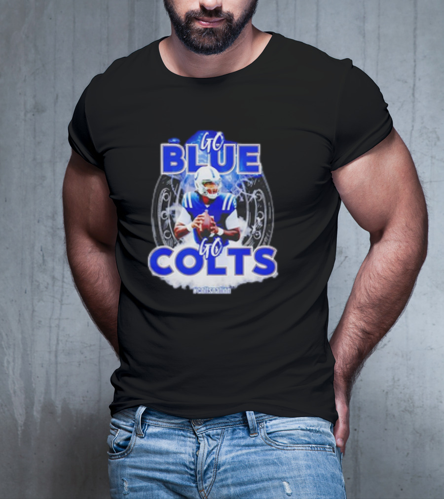 Anthony Richardson Indianapolis Colts NFL Go Blue Go Colts Football Fan T-Shirt